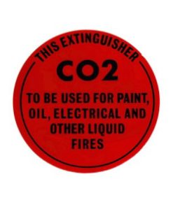Fire Extinguisher Identification Sign to suit CO2 Fire Extinguisher